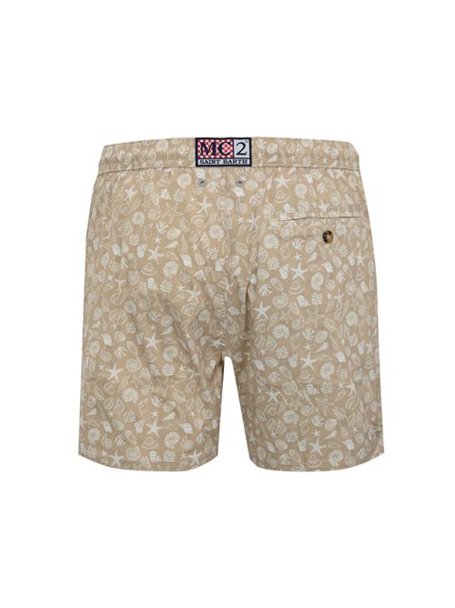Costume da bagno Comfort Light con stampa conchiglie beige Mc2 Saint Barth | COMFORT LIGHT052414H WATER SHELL 11
